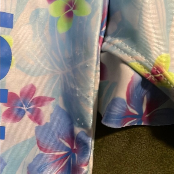 Hurley Floral Long Sleeve Rashguard One Piece Swimsuit - Picture 8 of 9